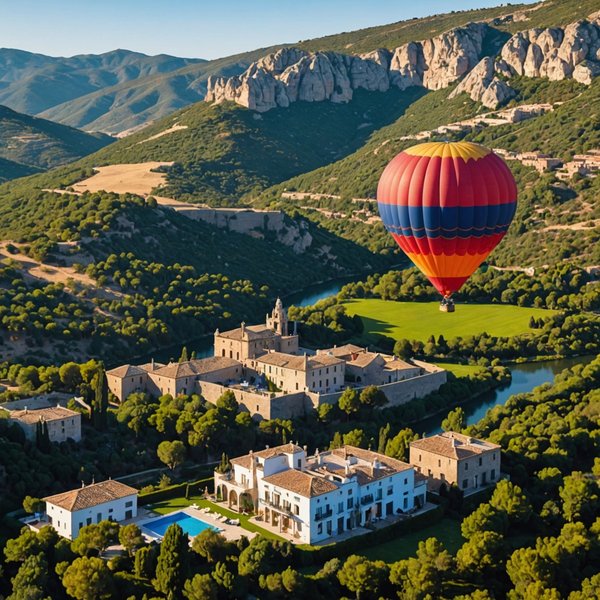 Quels conseils pour louer une maison de vacances en Espagne avec des balades en montgolfière et des visites de parcs naturels?